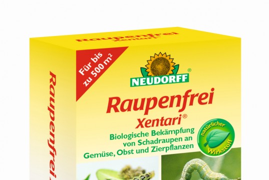 Biologische Präparate wie Neudorff Raupenfrei Xentari sind wirkungsvolle Buchsbaumzünsler Spritzmittel (Foto: Neudorff)