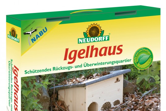 Das Neudorff Igelhaus wird im Handel für rund 40 Euro angeboten (Foto: Neudorff).